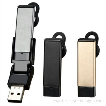 Designed for Car Use Steel Case Bluetooth Earphone